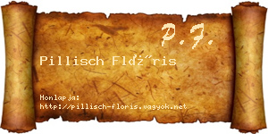 Pillisch Flóris névjegykártya